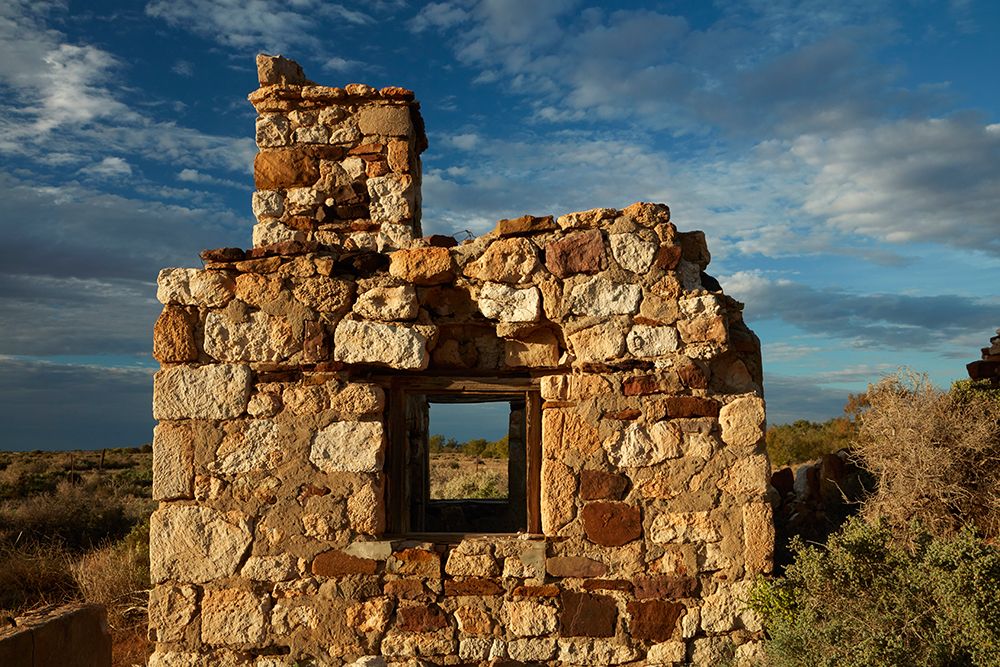 Blanchewater Ruins, Strzelecki Track, Australia. art print by David Wall for $57.95 CAD