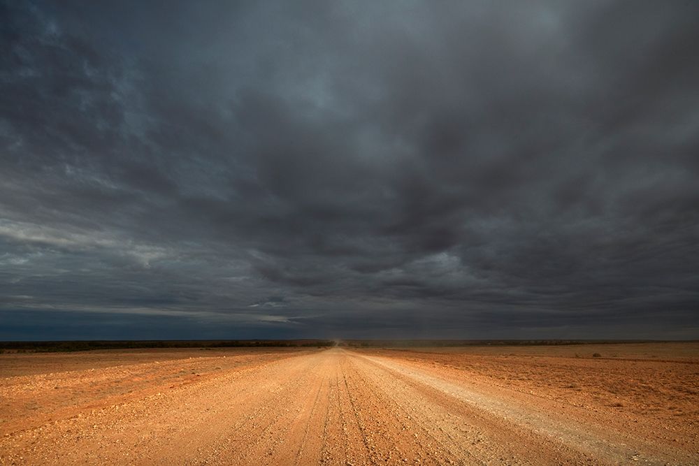 Approaching storm, Strzelecki Track, Australia. art print by David Wall for $57.95 CAD
