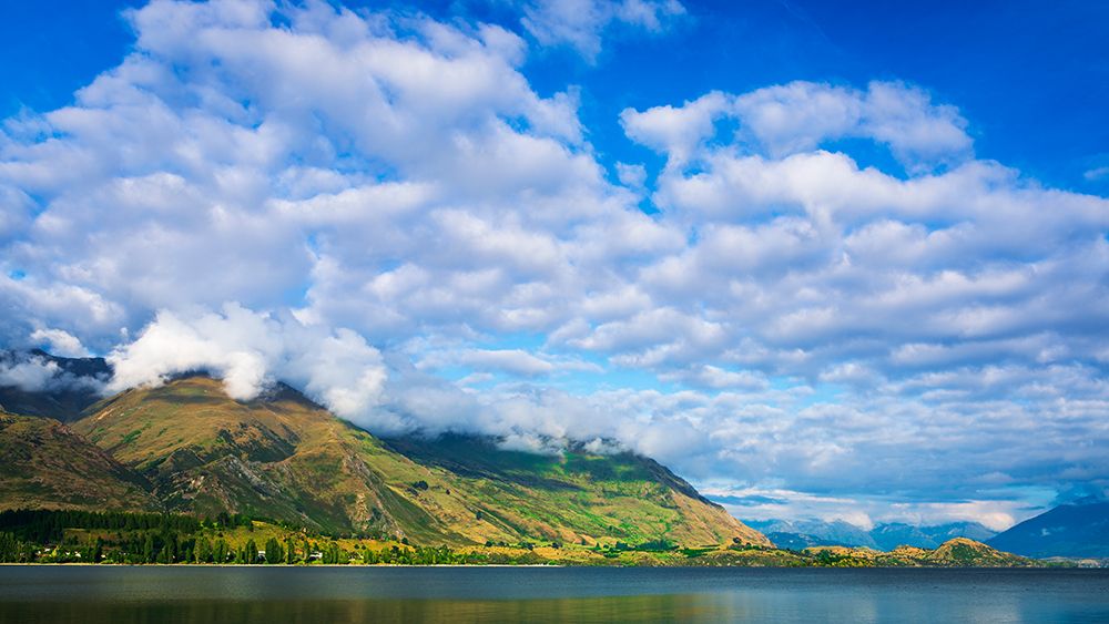 Morning light on Lake Wanaka-Wanaka-Otago-South Island-New Zealand art print by Russ Bishop for $57.95 CAD