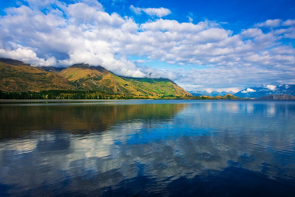 Morning light on Lake Wanaka-Wanaka-Otago-South Island-New Zealand art print by Russ Bishop for $57.95 CAD