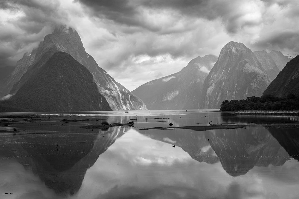 Milford Sound, Fiordland National Park, South Island, New Zealand art print by Russ Bishop for $57.95 CAD