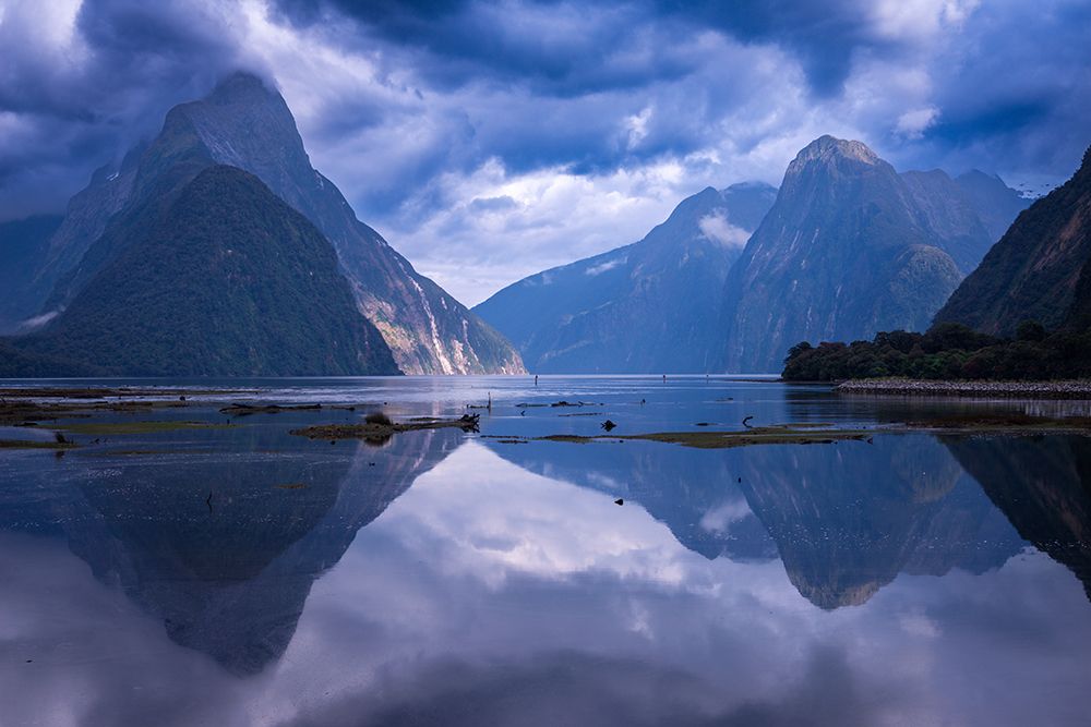Milford Sound, Fiordland National Park, South Island, New Zealand art print by Russ Bishop for $57.95 CAD