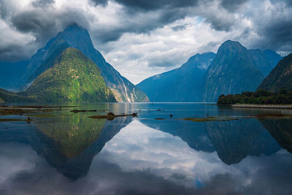 Milford Sound, Fiordland National Park, South Island, New Zealand art print by Russ Bishop for $57.95 CAD