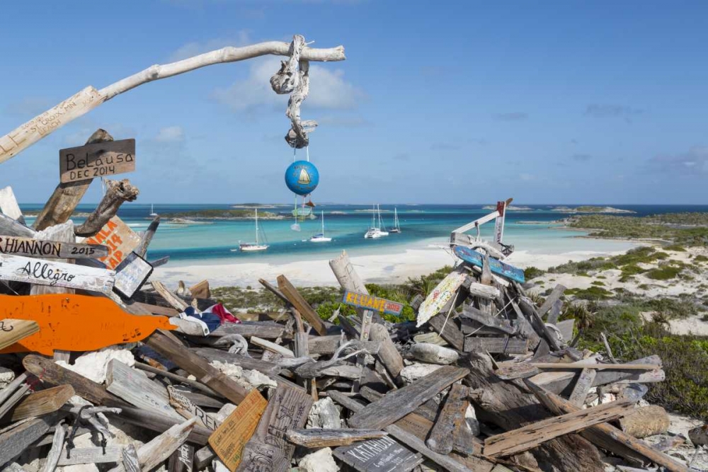 Bahamas, Exuma Island Driftwood on BooBoo Hill art print by Don Paulson for $57.95 CAD