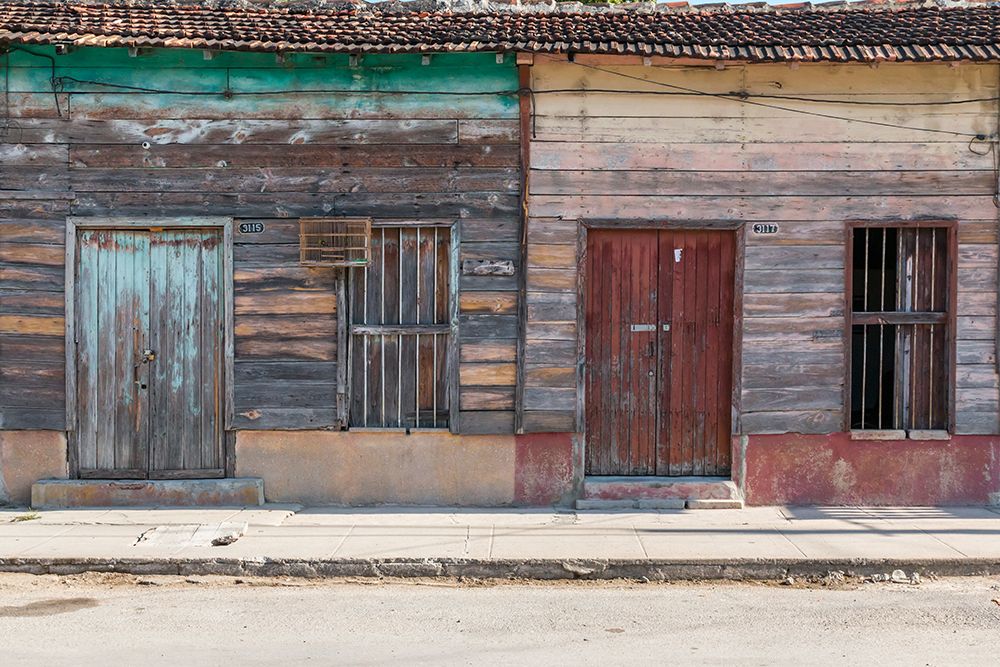 Cuba, Cienfuegos. Street scenes and old buildings and doors. art print by Emily M. Wilson for $57.95 CAD
