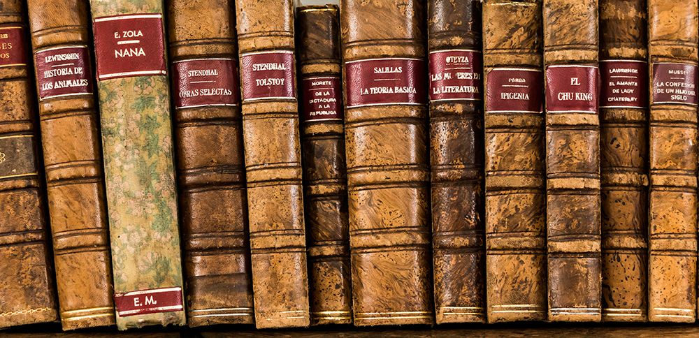 Cuba, Havana. Old books with leather bindings. art print by Emily M. Wilson for $57.95 CAD