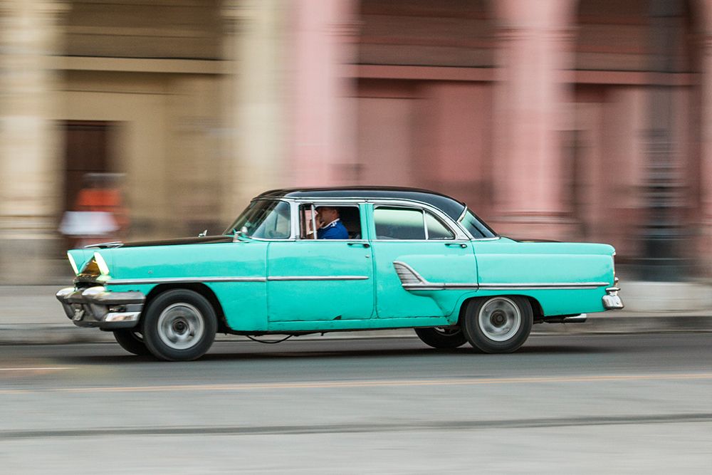 Cuba, Havana. Vintage 1955 Mercury Monterey 4-door sedan art print by Emily M. Wilson for $57.95 CAD