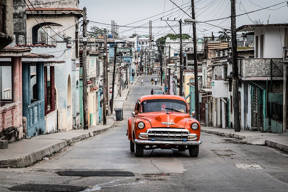 Cuba, Havana. Regla district. Vintage 1952 Chevrolet Styeline art print by Emily M. Wilson for $57.95 CAD
