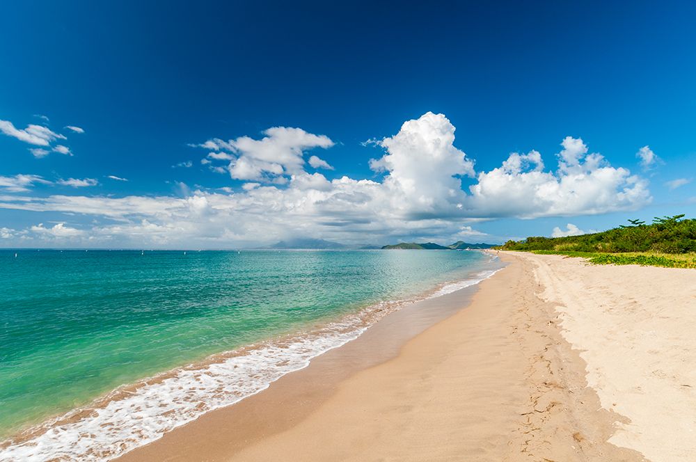The miles long Pinneys Beach fronting the Caribbean Sea Nevis-West Indies art print by Sergio Pitamitz for $57.95 CAD