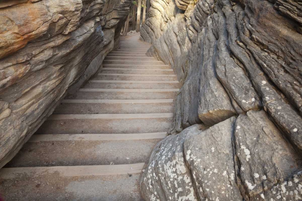 Canada, Alberta, Jasper NP Stairway on trail art print by Don Paulson for $57.95 CAD