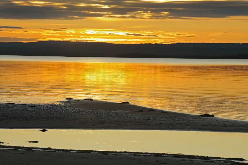 Canada, Alberta Sand bars in Lesser Slave Lake art print by Mike Grandmaison for $57.95 CAD