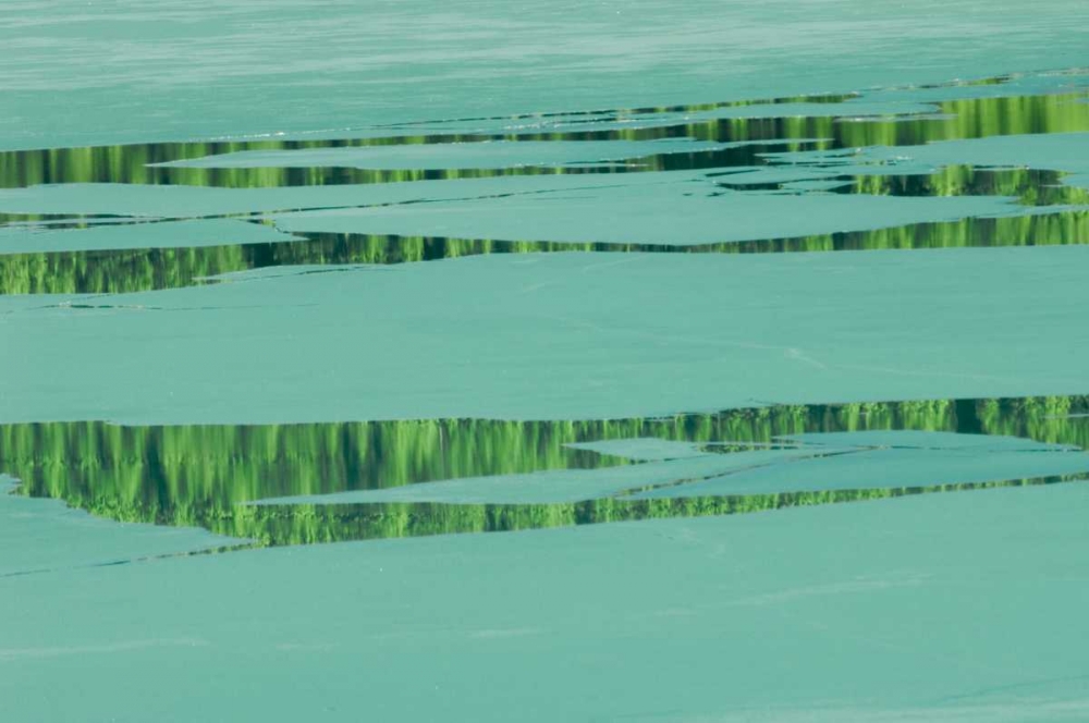 Canada, Banff NP Ice pattern on Waterfowl Lake art print by Mike Grandmaison for $57.95 CAD