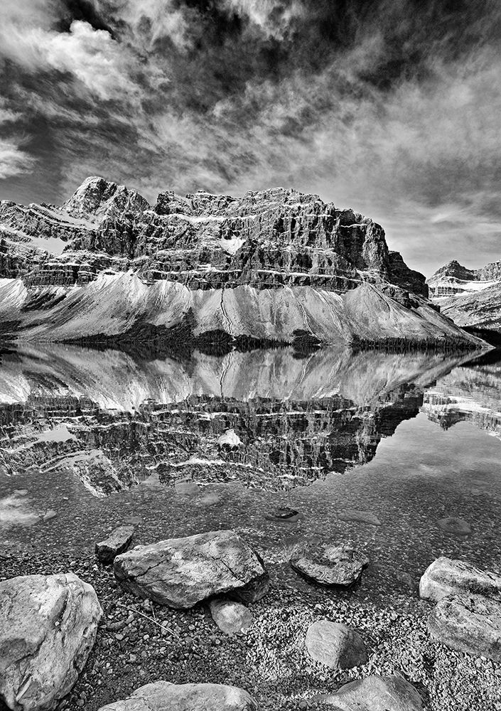 Canada-Alberta-Banff National Park Bow Lake and Crowfoot Mountain landscape art print by Jaynes Gallery for $57.95 CAD