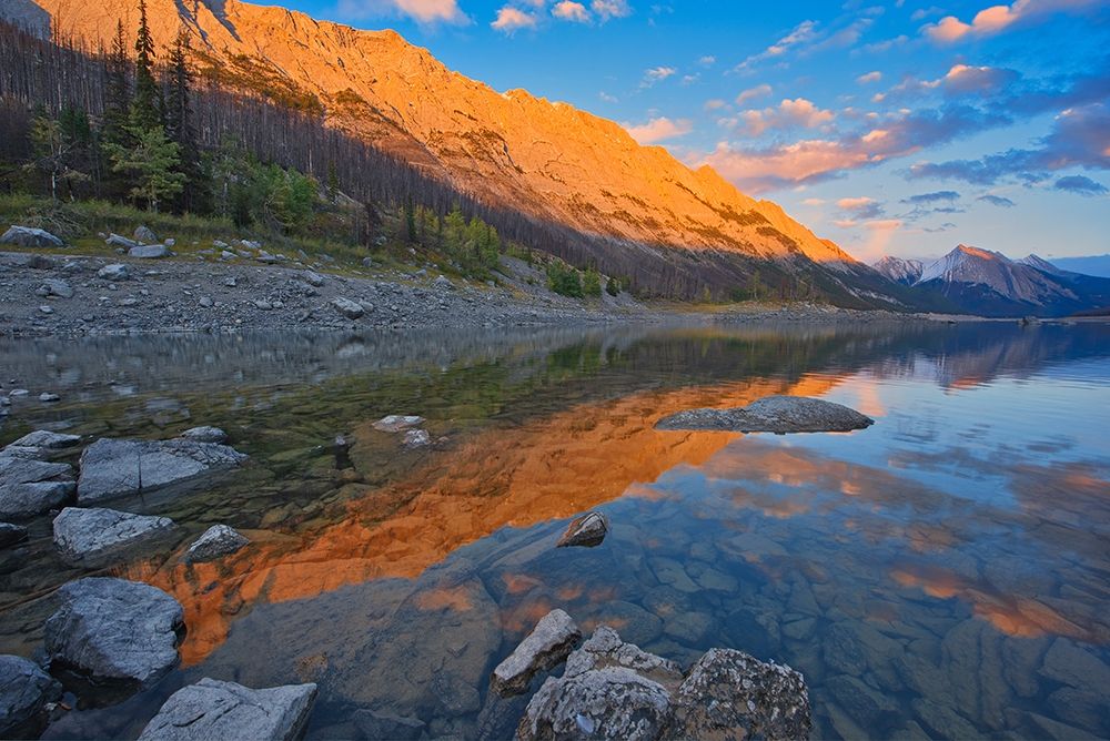 Canada-Alberta-Jasper National Park Sunset on Medicine Lake art print by Jaynes Gallery for $57.95 CAD