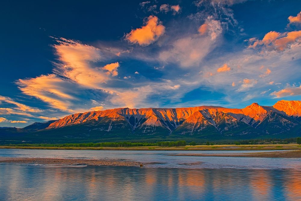 Canada-Alberta Canadian Rocky Mountains and Abraham Lake at sunrise art print by Jaynes Gallery for $57.95 CAD