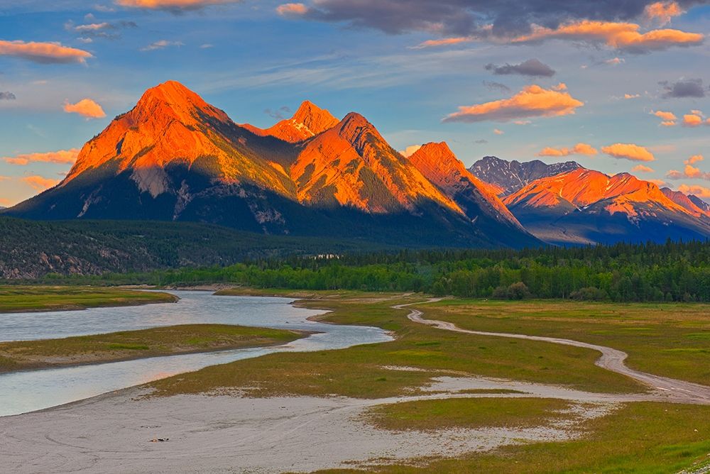 Canada-Alberta Canadian Rocky Mountains and Abraham Lake at sunrise art print by Jaynes Gallery for $57.95 CAD
