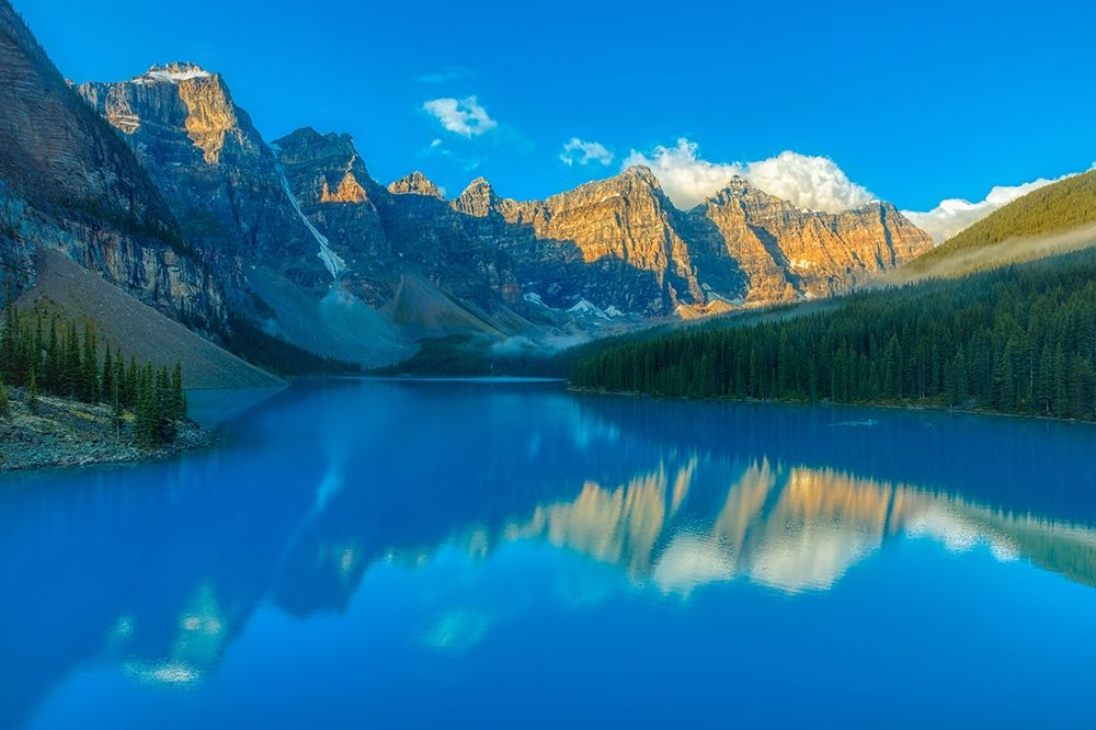 Canada-Alberta-Banff National Park Moraine Lake and Valley of the Ten Peaks at sunrise art print by Jaynes Gallery for $57.95 CAD