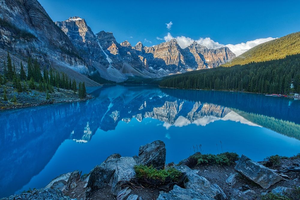 Canada-Alberta-Banff National Park Moraine Lake and Valley of the Ten Peaks at sunrise art print by Jaynes Gallery for $57.95 CAD