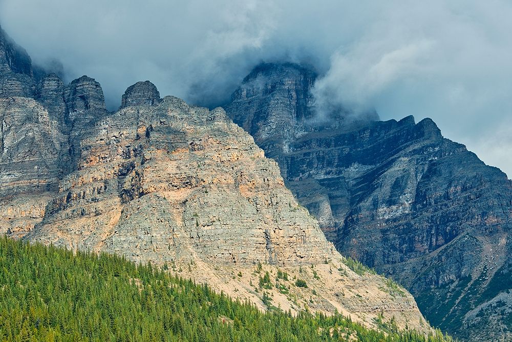 Canada-Alberta-Banff National Park Sunrise landscape with Mt Temple art print by Jaynes Gallery for $57.95 CAD