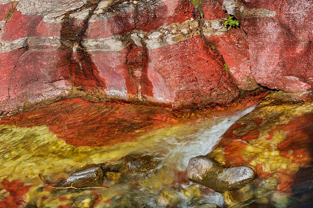 Canada-Alberta-Waterton Lakes National Park Red Rock Creek in Red Rock Canyon art print by Jaynes Gallery for $57.95 CAD