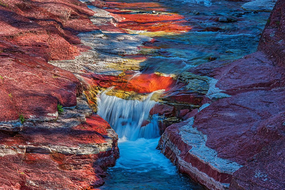 Canada-Alberta-Waterton Lakes National Park Red Rock Creek in Red Rock Canyon art print by Jaynes Gallery for $57.95 CAD