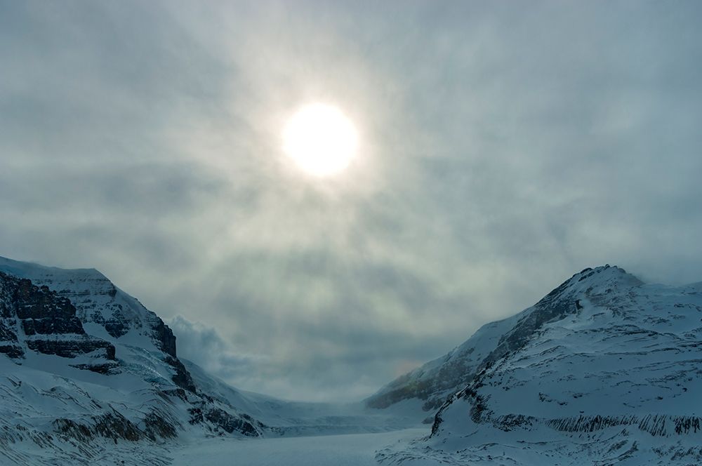 Canada-Alberta-Jasper National Park Storm over mountains and Athabasca Glacier art print by Jaynes Gallery for $57.95 CAD