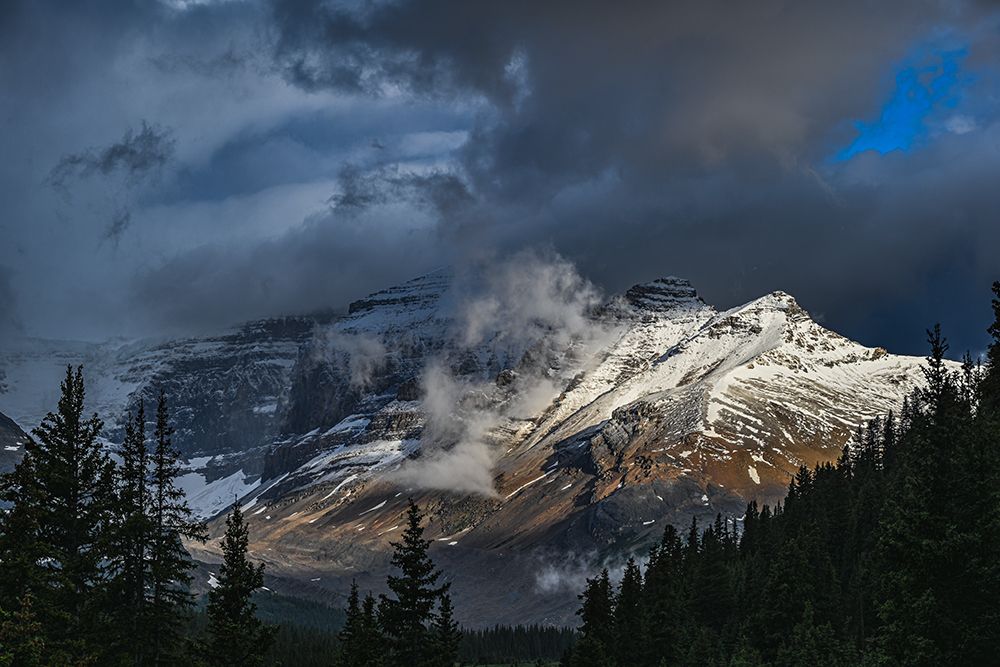 Canada, Alberta. Snowy landscape and glacier along Icefields Parkway art print by Howie Garber for $57.95 CAD