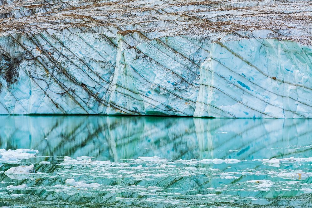 Icebergs on glacial meltwater under Mount Edith Cavell-Jasper National Park-Alberta-Canada art print by Russ Bishop for $57.95 CAD