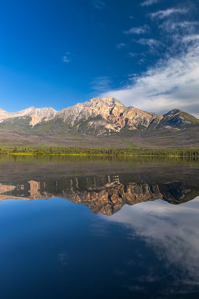 Pyramid Mountain and Pyramid Lake, Jasper National Park. Alberta, Canada art print by Roddy Scheer for $57.95 CAD