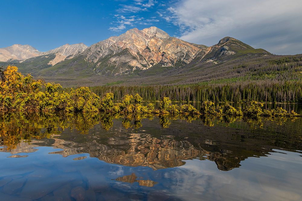 Pyramid Mountain and Pyramid Lake, Jasper National Park. Alberta, Canada art print by Roddy Scheer for $57.95 CAD