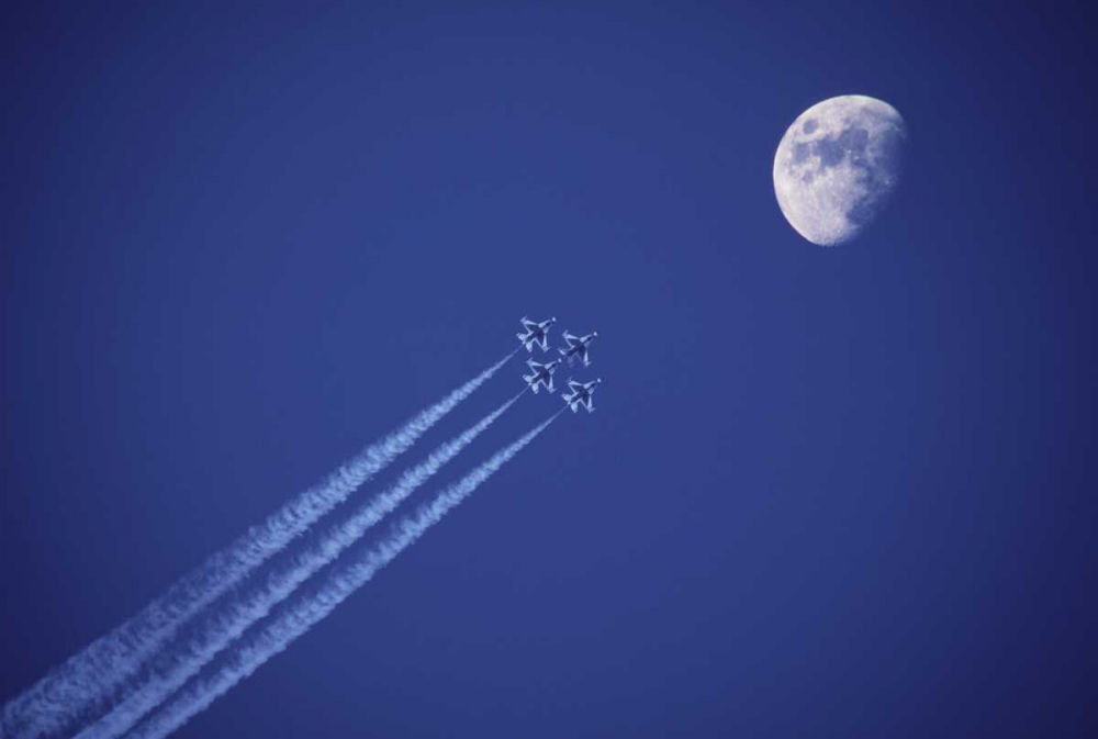 Canada, BC Four fighter jets fly in formation art print by Steve Satushek for $57.95 CAD