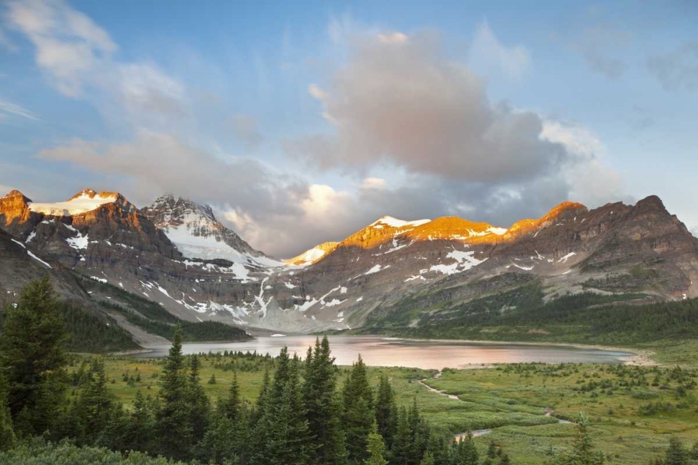 Canada, BC Sunrise on Magog Lake Meadows art print by Don Paulson for $57.95 CAD