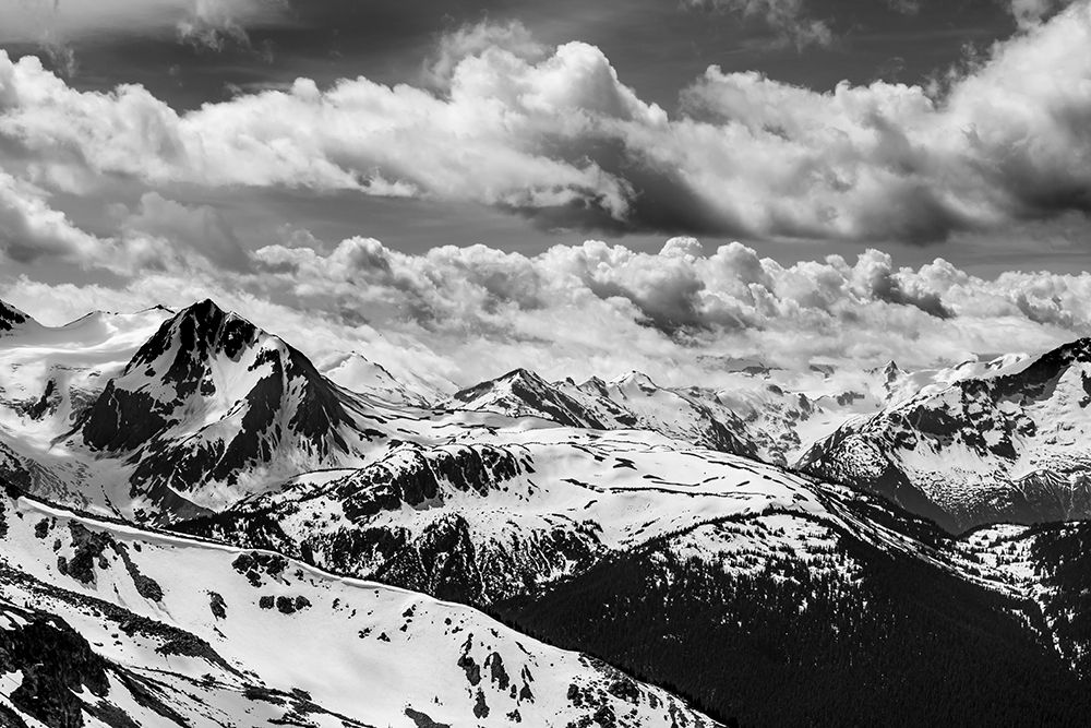 Canada-British Columbia-Whistler BandW of Fitzsimmons Range in Garibaldi Provincial Park art print by Jaynes Gallery for $57.95 CAD
