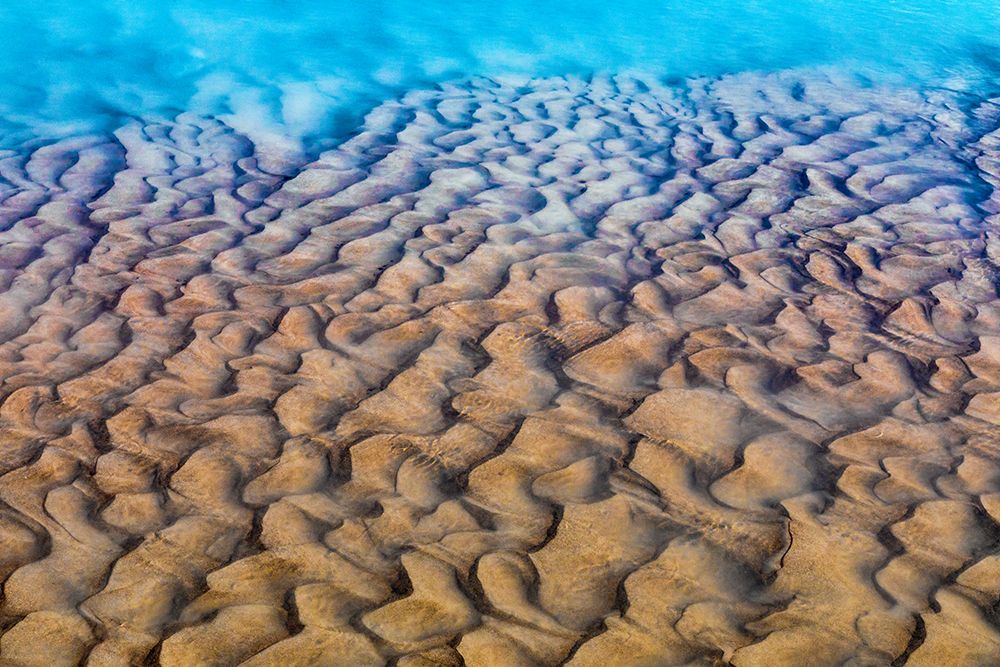 Canada, Golden, Kicking Horse River. Mud patterns on river bottom. art print by Jaynes Gallery for $57.95 CAD