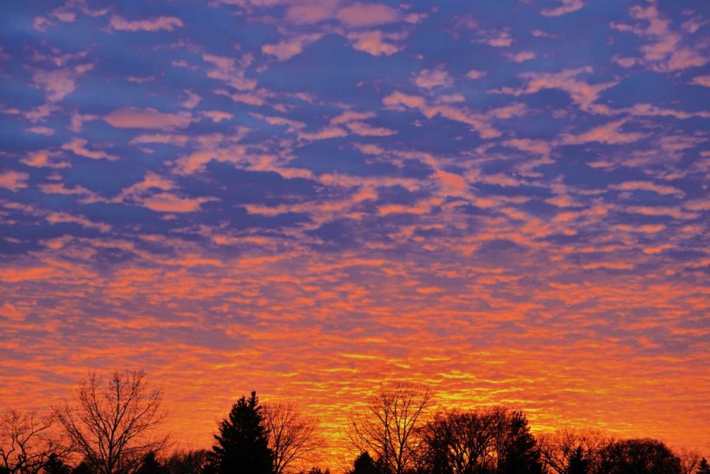 Canada, Manitoba, Winnipeg Clouds at sunset art print by Mike Grandmaison for $57.95 CAD