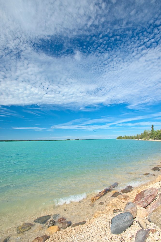 Canada-Manitoba-Little Limestone Lake Lake and rocks on shore art print by Jaynes Gallery for $57.95 CAD