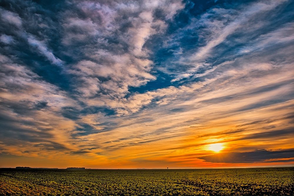 Canada-Manitoba-Dugald Clouds at sunset on prairie art print by Jaynes Gallery for $57.95 CAD