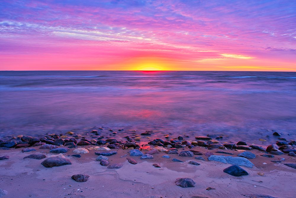 Canada- Manitoba- Winnipeg. Sunrise on Lake Winnipeg. art print by Jaynes Gallery for $57.95 CAD