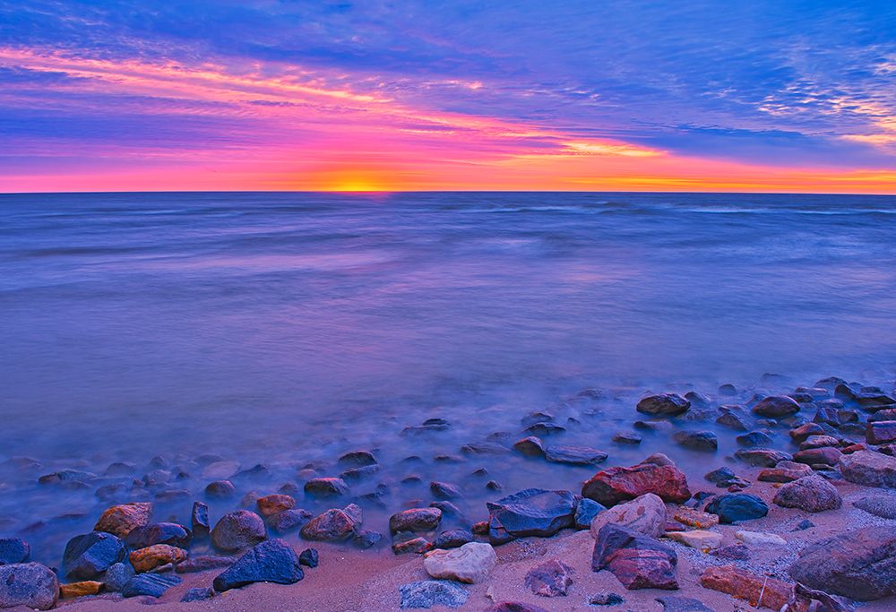 Canada- Manitoba- Winnipeg. Sunrise on Lake Winnipeg. art print by Jaynes Gallery for $57.95 CAD