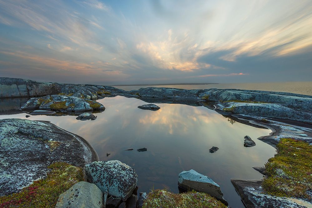 Hudson Bay sunset, Northern Manitoba art print by Ken Archer for $57.95 CAD