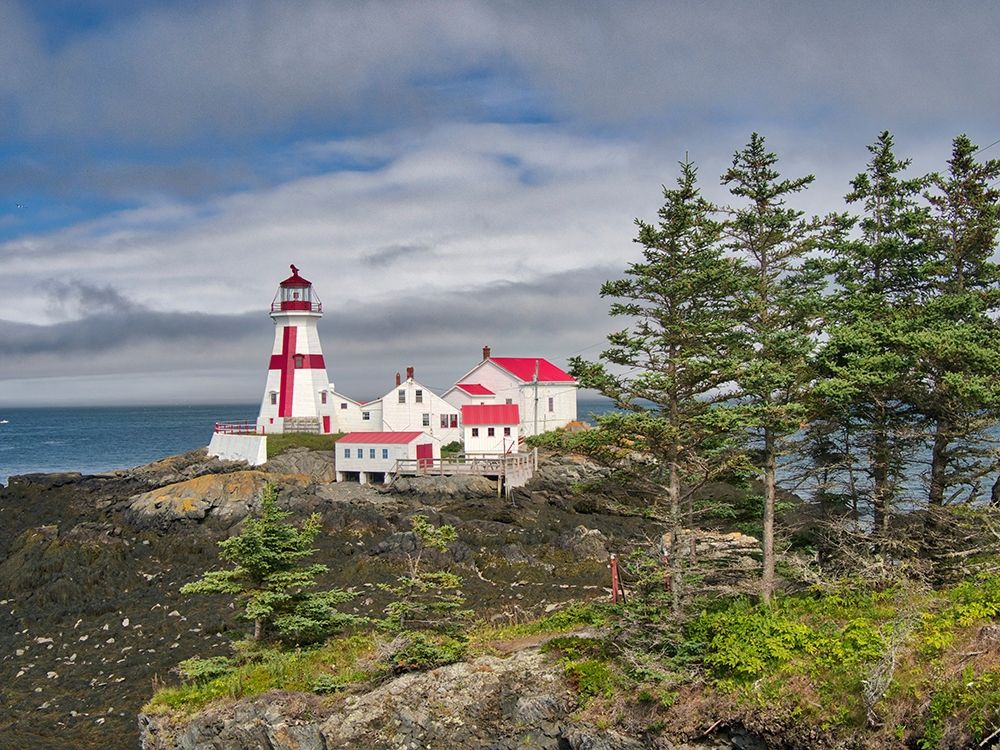 Canada-Campobello Island East Quoddy Head Lighthouse at the northernmost tip of Campobello Island art print by Julie Eggers for $57.95 CAD