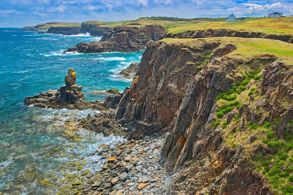 Canada-Newfoundland-Elliston Rocky shoreline on Atlantic Ocean art print by Jaynes Gallery for $57.95 CAD