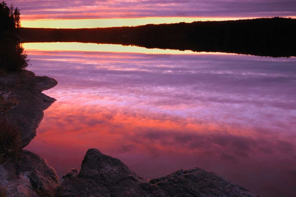 Canada, Ontario Dusk on Graphic Lake art print by Mike Grandmaison for $57.95 CAD
