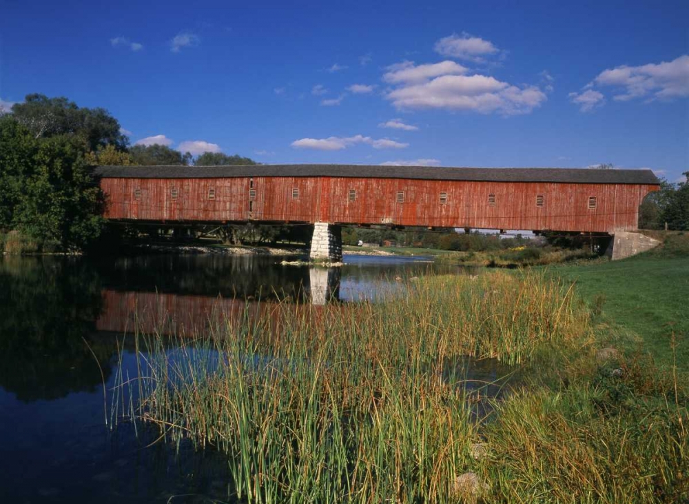 Canada, Montrose, West Montrose Covered Bridge art print by Mike Grandmaison for $57.95 CAD