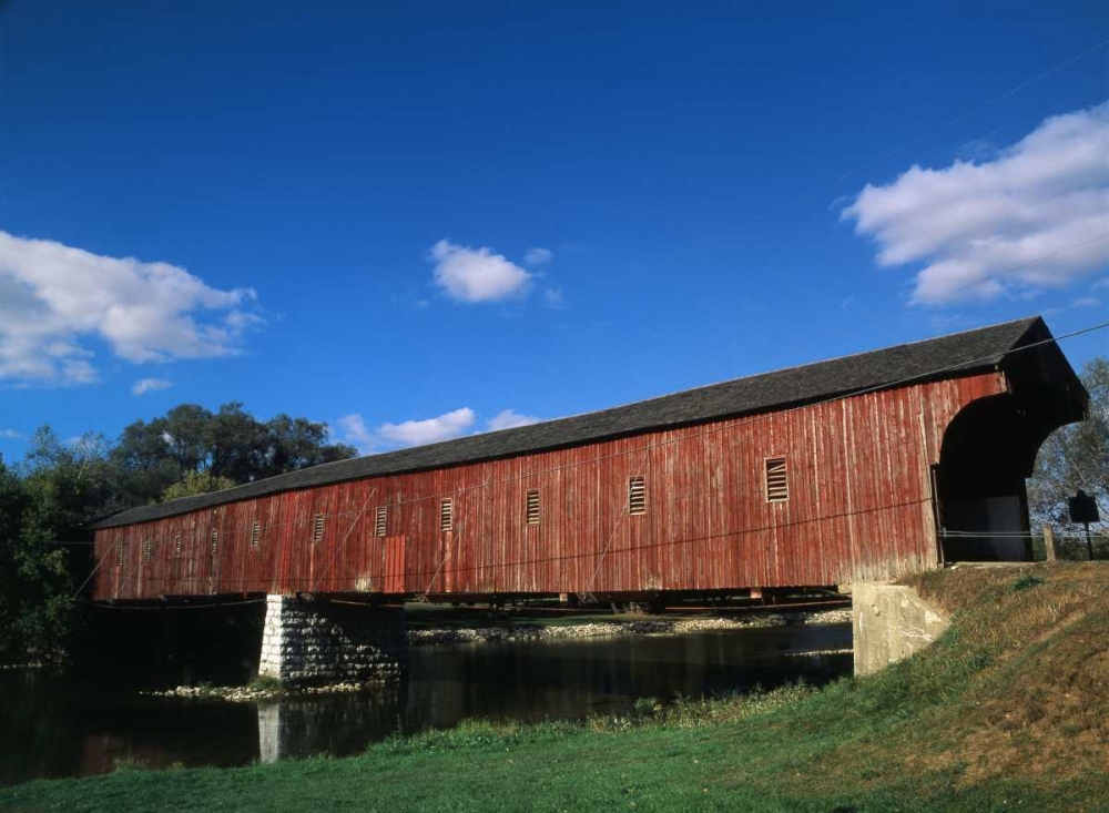Canada, Montrose, West Montrose Covered Bridge art print by Mike Grandmaison for $57.95 CAD