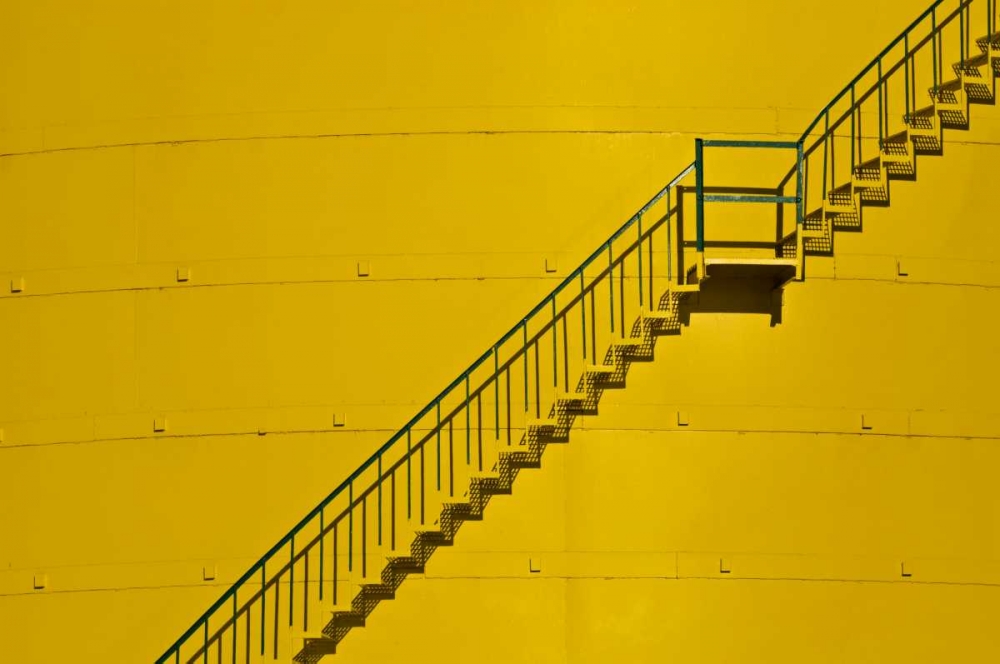 Canada, Ontario, Little Current Yellow stairway art print by Mike Grandmaison for $57.95 CAD