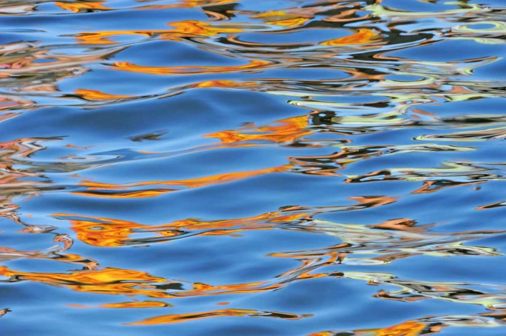 Canada Detail of yellow boat on Lake Rosseau art print by Mike Grandmaison for $57.95 CAD