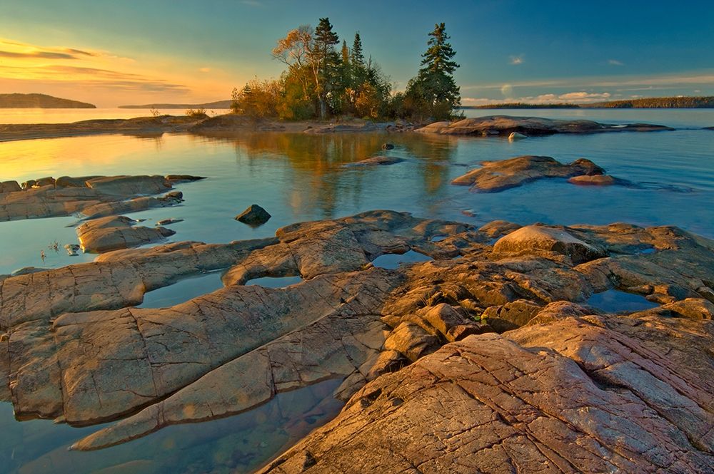Canada-Ontario-Caron Island and Lake Superior St sunrise-Rossport art print by Jaynes Gallery for $57.95 CAD