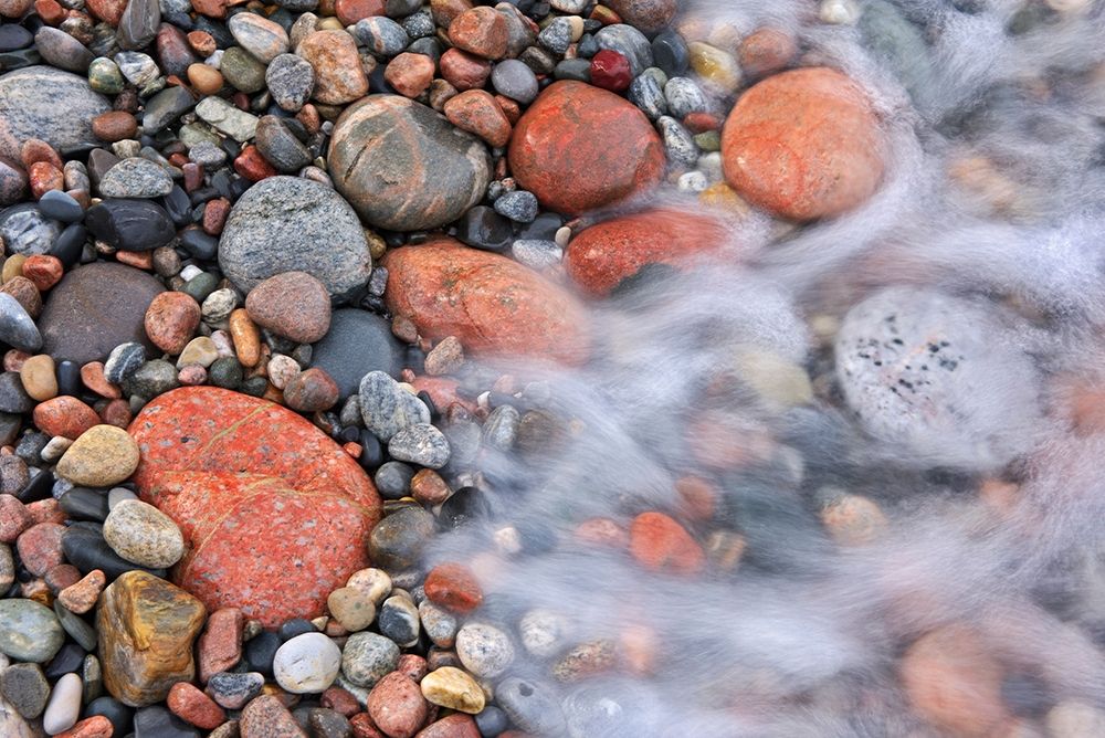 Canada-Ontario-Marathon Wave crashing on rocks at Pebble Beach art print by Jaynes Gallery for $57.95 CAD