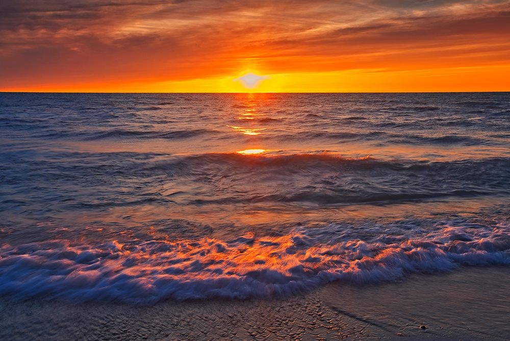 Canada-Ontario-Grand Bend. Sunset on Lake Ontario. art print by Jaynes Gallery for $57.95 CAD